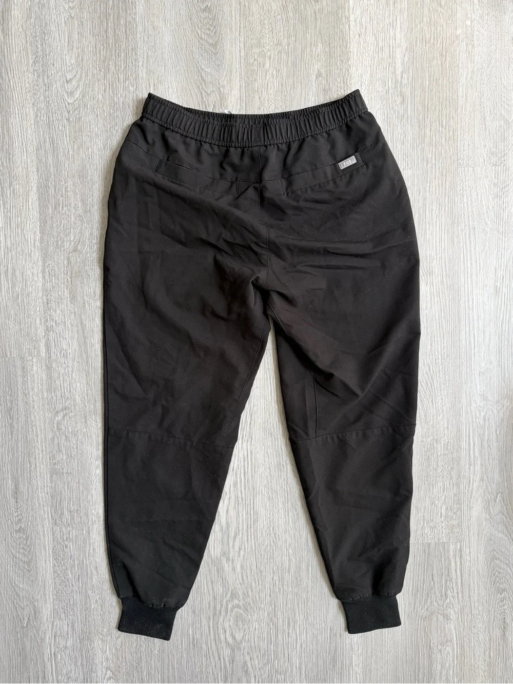 Figs Tansen Jogger Scrub Pant Black Pull-On Stretch Men’s Size M Short